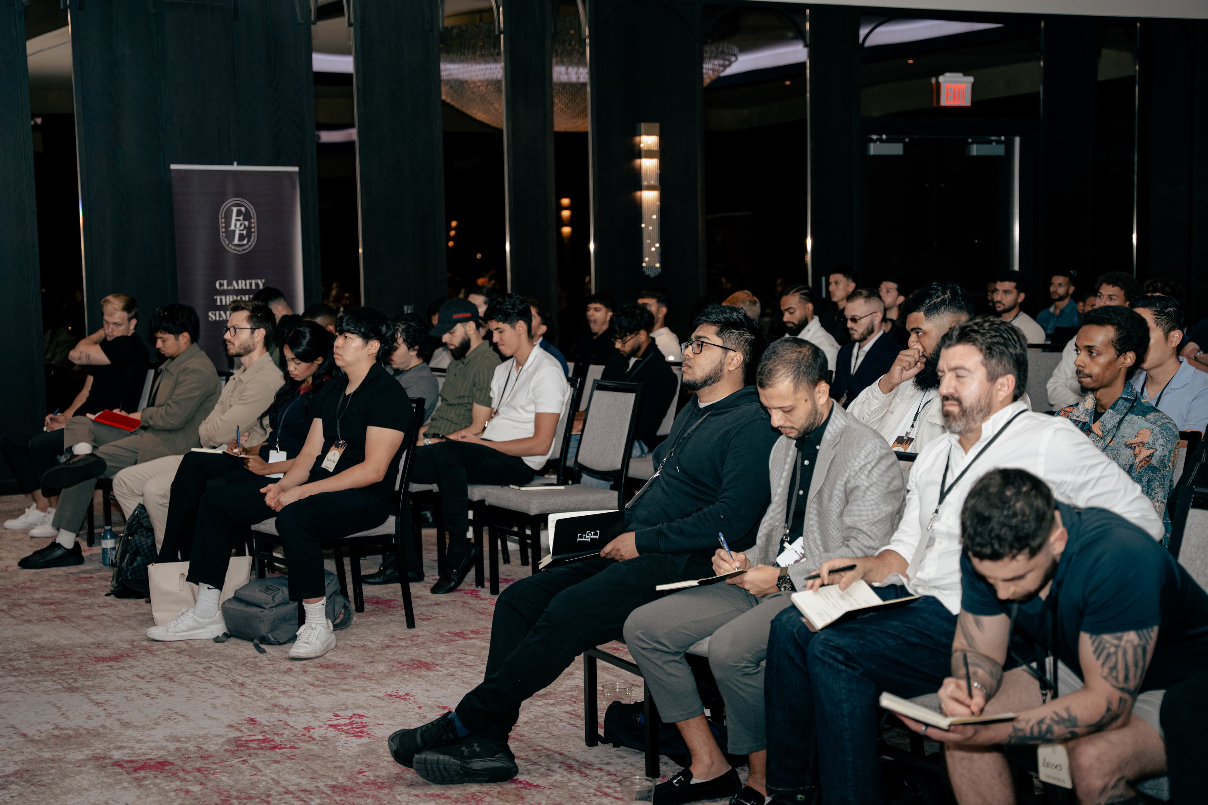 Business seminar attendees